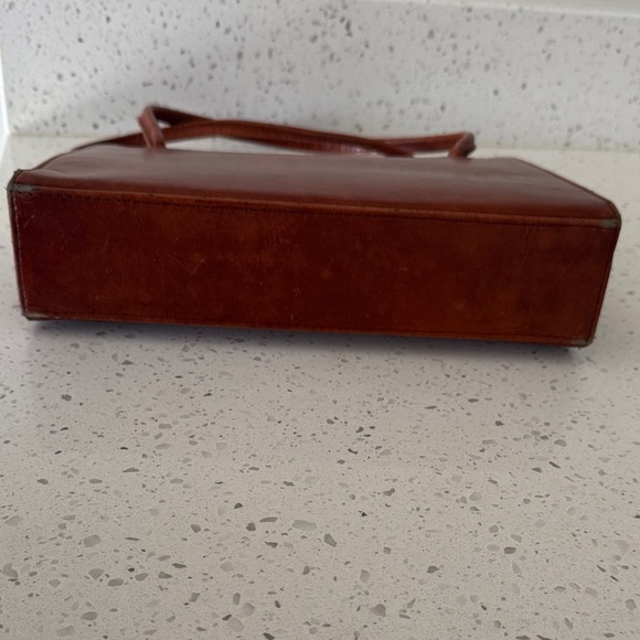 Vintage Brown Leather Handbag - Picture 5 of 5